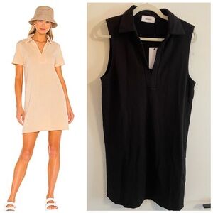 NWT REVOLVE Lanston Chic Black Collared Mini Dress